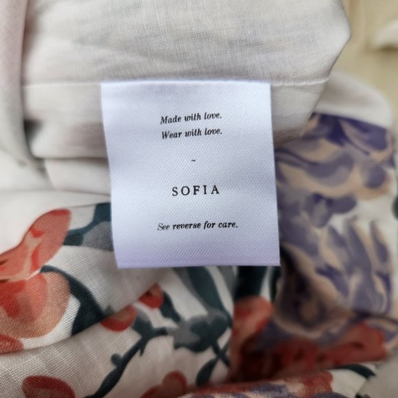 SOFIA THE LABEL Mimi Cut Out Midi Dress Jewel Floral - Picture 8 of 10